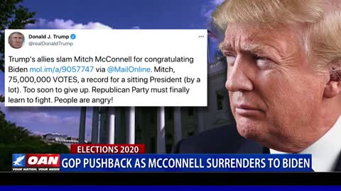 White House continues election fight despite Senate Majority Leader McConnell