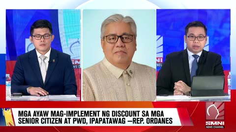 Mga ayaw mag-implement ng discount sa mga senior citizen at PWD, ipapatawag —Rep. Ordanes