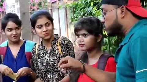 Girl pani puri prank