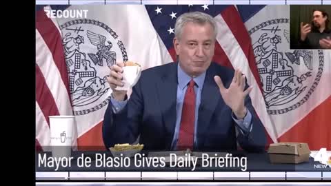 New York's Mayor Bill De Blasio "Get Vaccinated Or Get Tested Every Week"