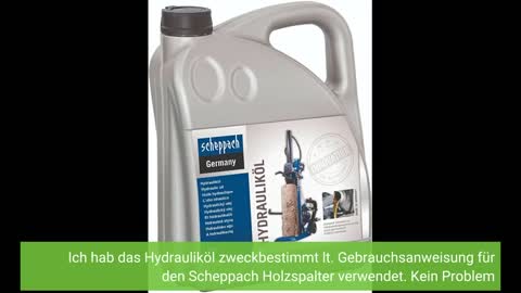 Original scheppach hydrauliköl passend für alle holzspalter mit hydraulikkomponenten | 5 liter