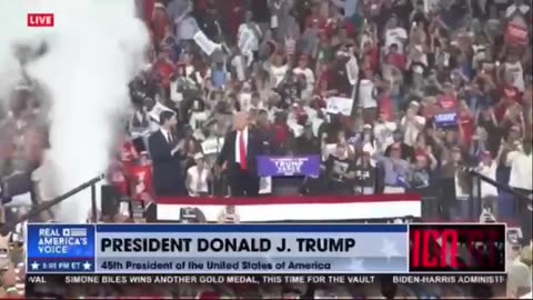 Trump walks into the arena with a new WWE style Entrance 🔥🔥🔥