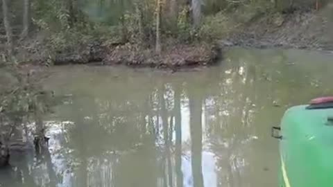 Corn Harvest 2021, Water crossing to the corn field