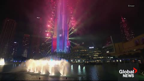 New Year's 2024- Dubai puts on dazzling fireworks