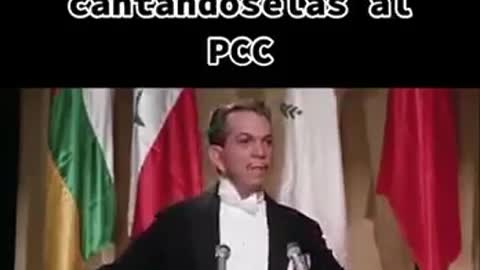 MARIO MORENO CANTINFLAS LE CANTA LAS VERDADES A DIAZ CANEL