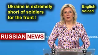 Ukraine is extremely short of soldiers for the front! Zakharova, Russia
