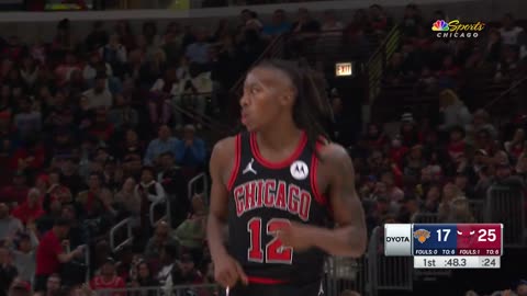 NBA: Dosunmu dominant for 15 PTS! The Bulls lead early against the Knicks