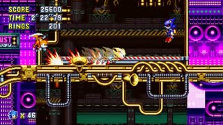 Sonic Mania Super Sonic vs. Metal Sonic (Stardust Speedway Act 2 Boss)