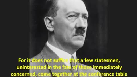 Adolf Hitler’s Appeal for Peace (1939)