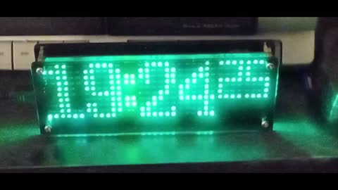 SMD DIY PRODUCTION CLOCK KIT WITH 280 0603 LEDS SOLDERED AND WORKING