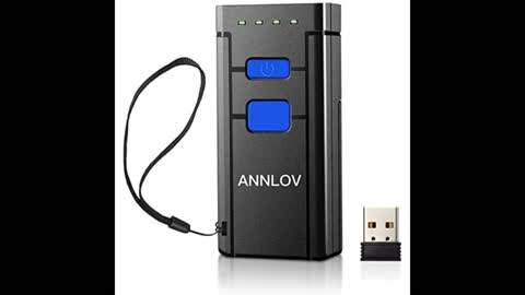 Review: ANNLOV 1D Mini Bluetooth Barcode Scanner, with Bluetooth & 2.4G Wireless & USB Wired Co...