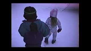 VHS Short Video 11-Emily Bryce Snow day and inside1996