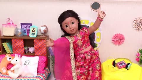 Doll prepares for Diwali play explore cultural traditions