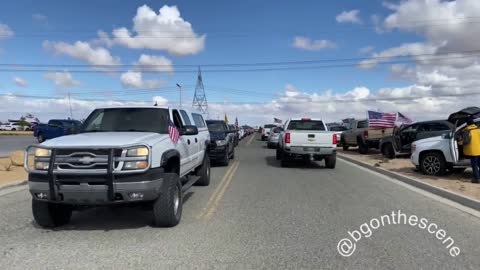 California - Over a thousand vehicles are now outside Adelanto Stadium