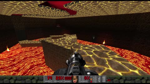 Brutal Final Doom - TNT: Evilution - Ultra Violence - Baron's Den (Level 25) - 100% Completion