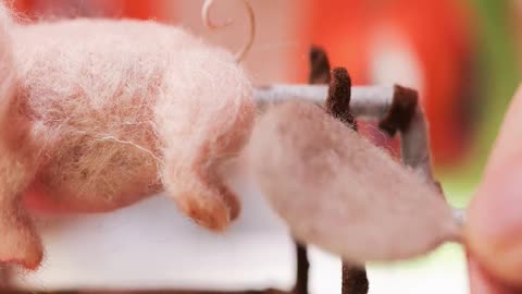 Roast suckling pig Stop-motion animation