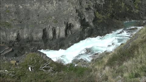 Salto Grande waterfall Torres del Paine, Patagonia, Chile