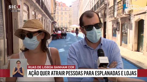 Adepto do FC Porto elogia as ruas "azuis" de LIsboa
