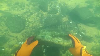 Boxes of ammo found everywhere scuba diving river!