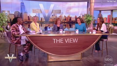 Whoopi Goldberg is SO revolted by saying Trump's name, she spits!