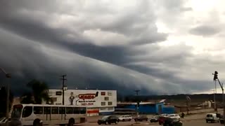 Weird Cloud Formation Before Storm