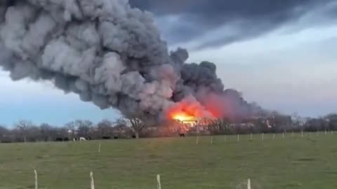 Massive Fire erupts after large explosion at Feather Crest Farm Chicken Plant in Bryan