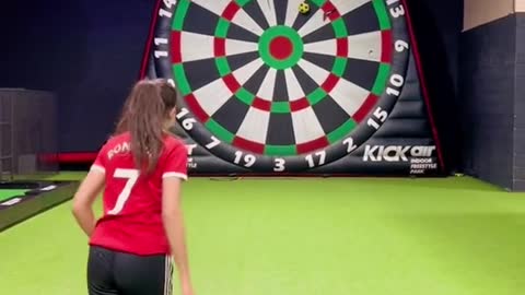 FOOTBALL DARTS CHALLENGE ⚽️ #football #soccer