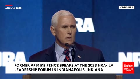 'We Don't Need Gun Control, We Need Crime Control'- Mike Pence Speaks At NRA Convention - Full