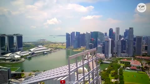 Singapore 🇸🇬 in 4K ULTRA HD HDR 60 FPS Video by Drone