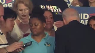 MUST WATCH: Racist Joe Biden Ignores Black Supporter