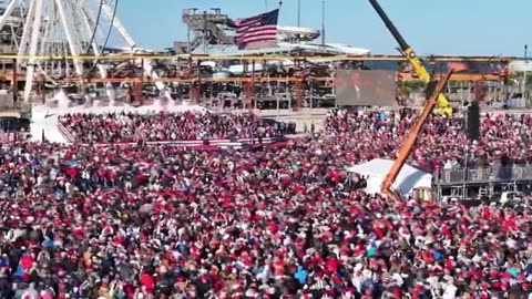 WOW Huge rally for Trump