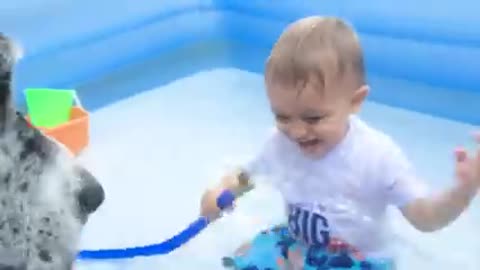 Funny Babies Playing With Water __ Baby Outdoor Videos