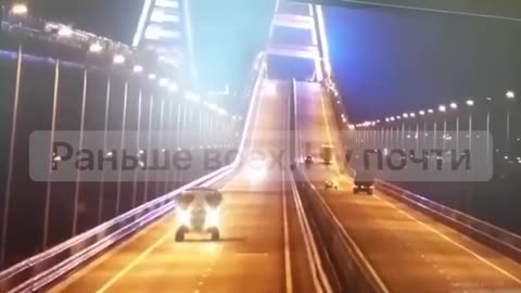 Esplosione sul ponte della Crimea