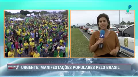 Milhares de pessoas vão às ruas de Brasília para realizar manifestação contra resultado de Eleição