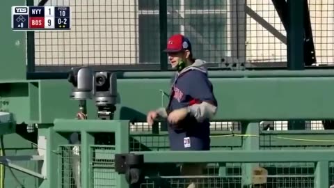 Fan snuck into Fenway during the Covid season