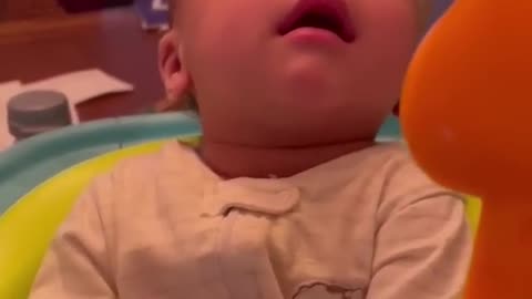 Fart sound make baby startle