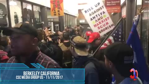 Patriots Troll The Commie Bookstore In Berkeley California - Snowflakes Melt