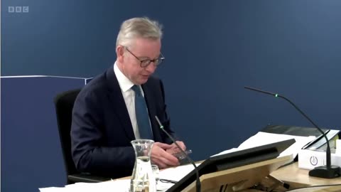 Michael Gove gets caught recording his own evidence at the Covid 19 inquiry