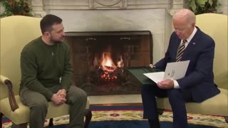 ABSURD: Zelensky Gifts Biden A Medal From A Ukrainian Military Officer