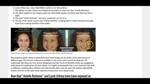 Sandy Hook "Victim" Avielle Richman Is Lenie Urbina, Alive & Well -- IRREFUTABLE! - 2016