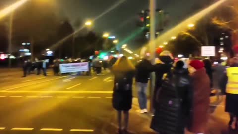 Berlin, Germany - People protesting against medical tyranny