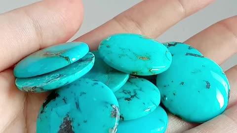 Natural turquoise round Cabochon 25mm*25mm big size Southwestern Stones native jewelry green cab