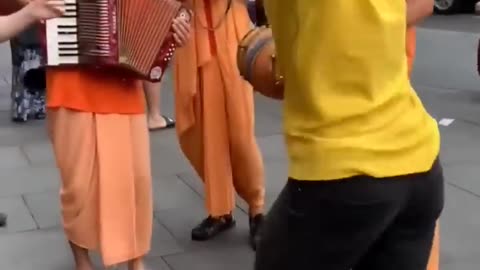 London local people dance on hare Krishna chant #viral #shorts #short #harekrishna