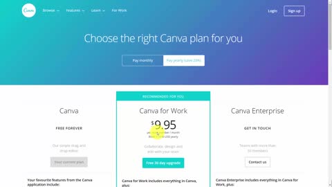 Canva Tutorial For Beginners|Pricing