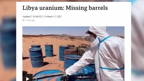 UN Nuclear Watchdog Uranium missing in Libyans