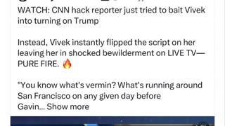 Vivek Ramaswamy Leaves Reporter Questioning Her Existence 🤣