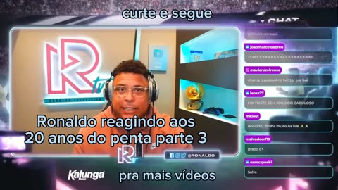 Ronaldo reagindo aos 20 anos do penta parte 3