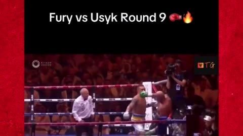 Fury vs Usyk - Round 9 !!! #TYSONFURY #usyk #usykfury #boxing #knockouts #viral
