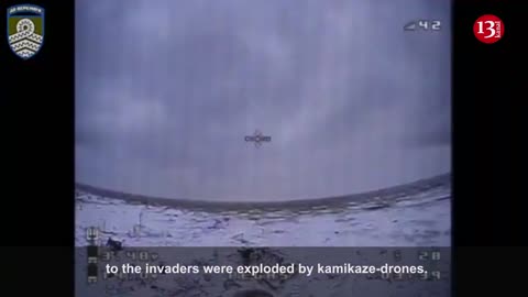 Russian tanks rendered helpless by kamikaze drones - Advancing tanks come under fire