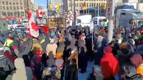 Man-on-the-street Freedom Forusall on Feb 18 in Ottawa